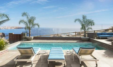 Villa design avec vue mer panoramique