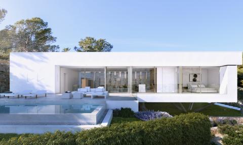 Urocza, dwupiętrowa willa MADROÑO, pełna światła i widokiem na pole golfowe.