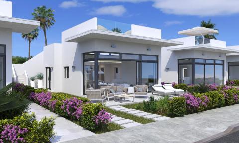 Villas on the second line of the golf course with 2 bedrooms, solarium and garden