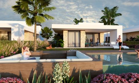Luxury villa Aruba on the first line of golf