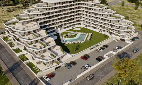 Apartamento en esquina en Paradise Resort con gran terraza de 130m2