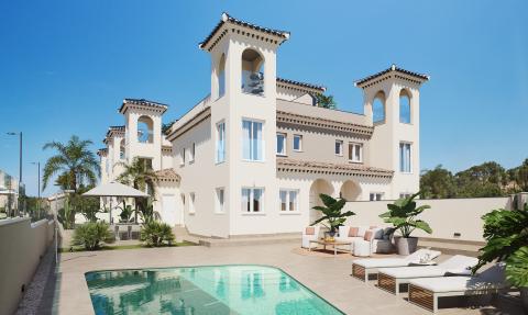 Townhouse with underground parking, solarium and plot from 35 to 219 m2