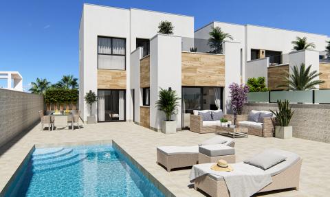 Villas con piscina en La Marina El Oasis