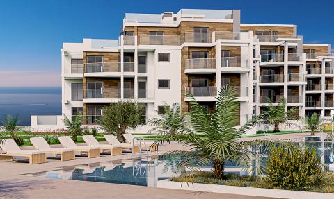 Apartments in a new residence on the first line of the beach