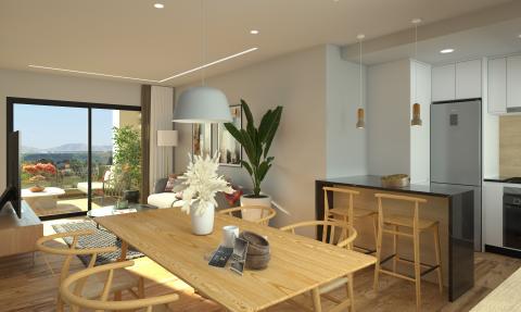 Three-room apartment in the residence..
