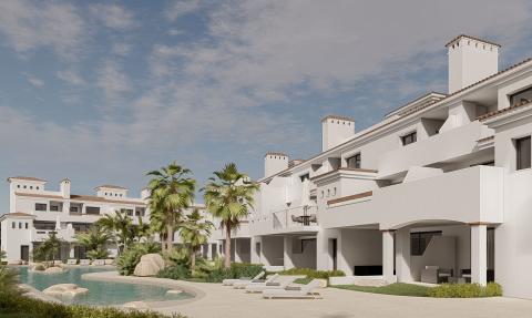 Spacious apartment in GARDEN GOLF with several terraces and a cellar or solarium