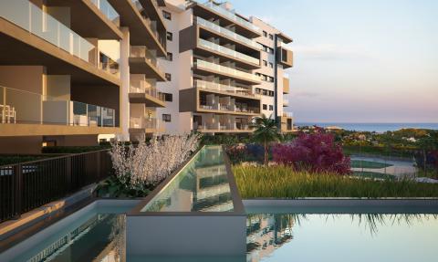 Apartamento de 3 habitaciones en un complejo de élite con vistas al mar 