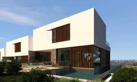 Nuevas villas modernas en Quesada con elegantes piscinas, vistas al mar y Guardamar