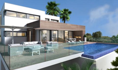 Villa Del Puerto chalet de lujo moderno en venta en Residencial Jazmines Cumbre del Sol