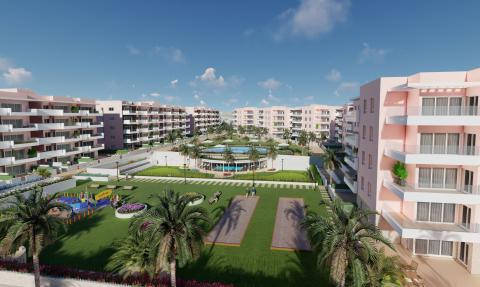 Apartments in the gated complex VISTA AZUL SPA & NATURE with a garden of 168m2