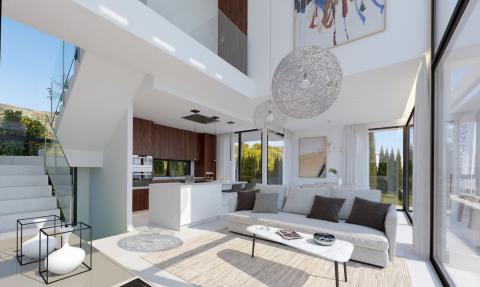  Villa in an elite residence with fantastic views of the sea and Benidorm