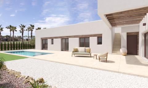 Villa with a 24m2 pool and solarium with a gorgeous view of the golf course