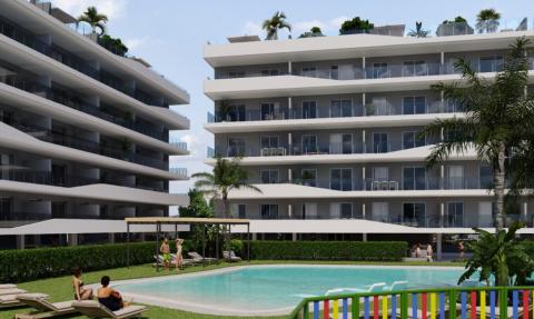 Apartamentos en residencial Sunset beach a 100 metros de la playa