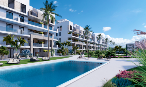 Apartments in  residences AREAbeach III with a large garden of 130 m2