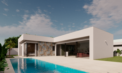 Villa con parcela de 509 m2 en Los Alcazares, Serena Golf