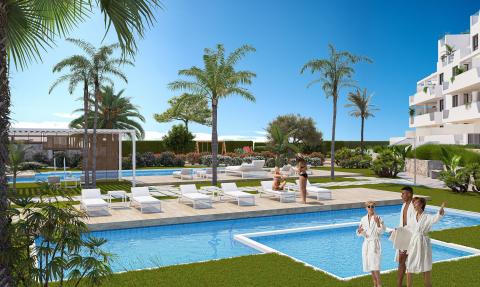 Апартаменты с 2 террасами и садом на курорте Santa Rosalia Resort